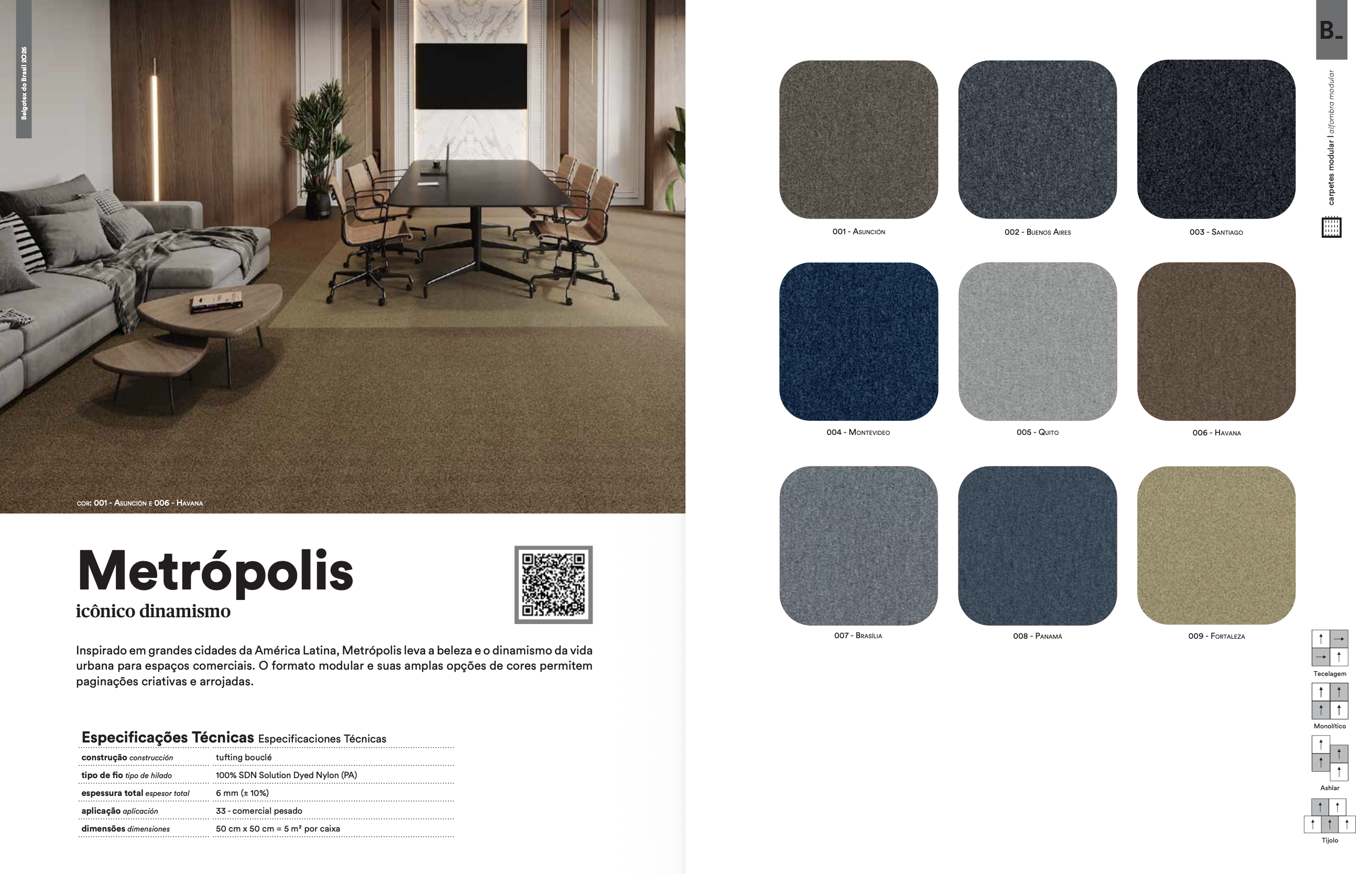 Carpete em placa Belgotex Metrópolis MB Panamá 99008 6mm bouclé azul-petróleo escuro e profundo