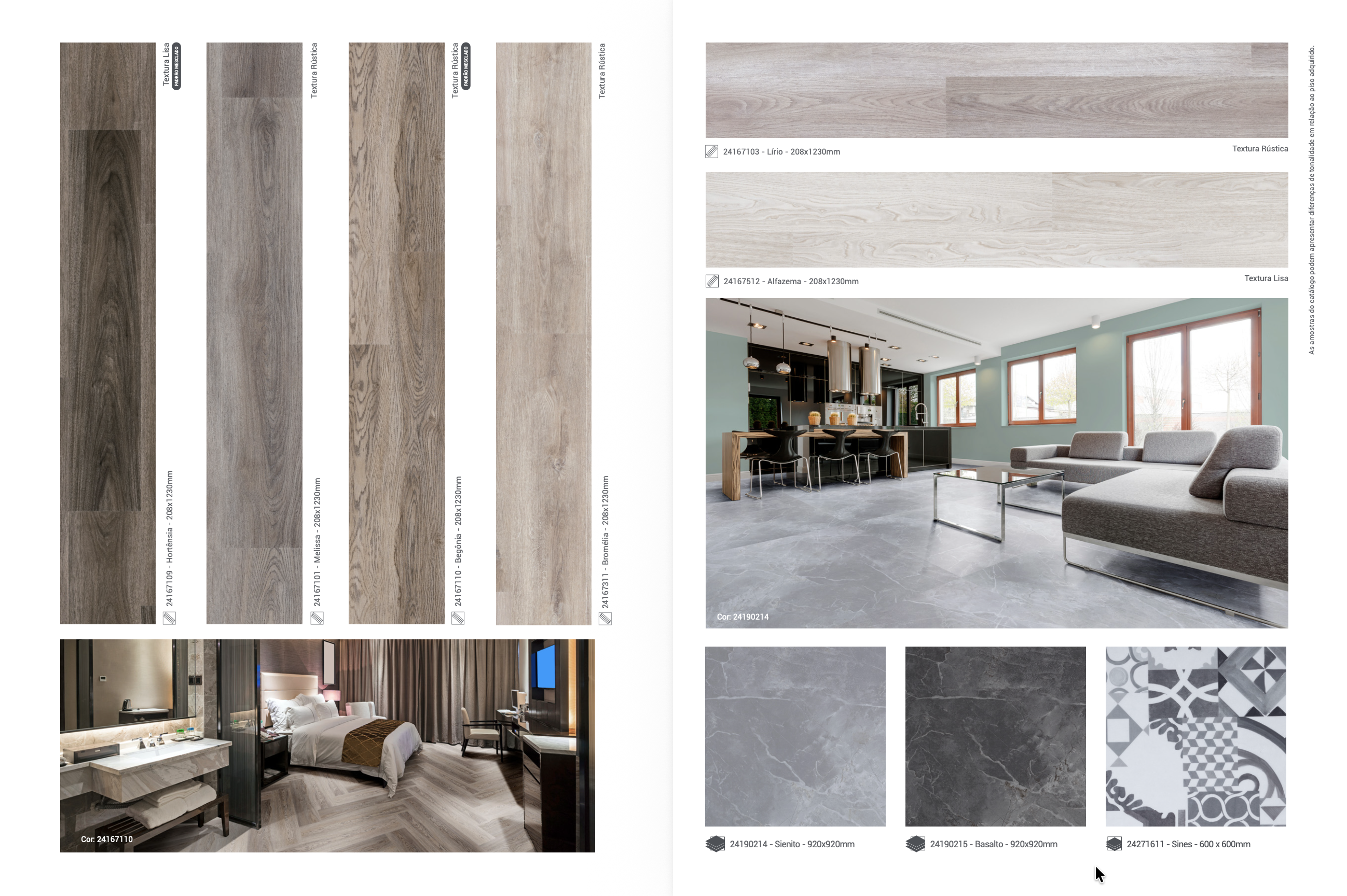 Piso vinílico Tarkett Essence 30 Sines 2,5mm LVT colado — 600 × 600 mm