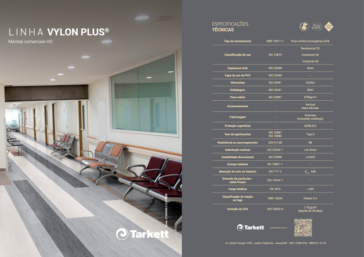 Piso vinílico homogêneo Tarkett Vylon Plus Ivory 21000594 2mm manta HO